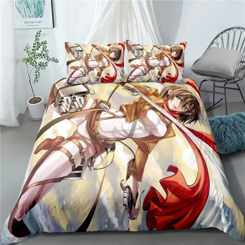Home Textiles Bedding - Moda Anime Attack on Titan Ev