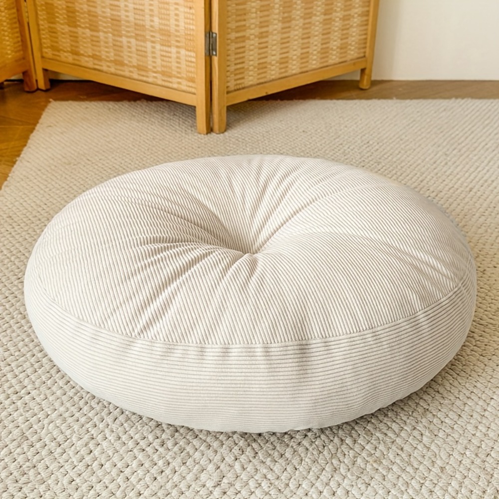 Floor Cushion Pouf - Kalın Yuvarlak Minder, Yumuşak ve Rahat