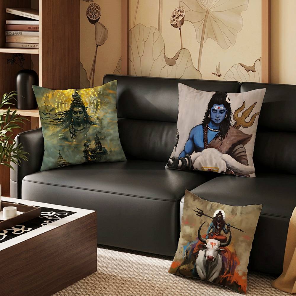 Home Textiles India - Hindistan Sanatı Lord Shivasjpg yastık kılıfı