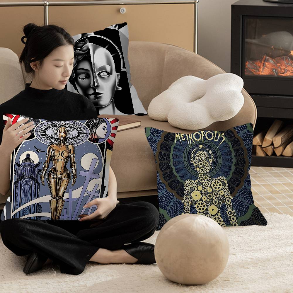 Home Textiles Germany - 80'ler Retro Metropolis Almanya Minder Kılıfı