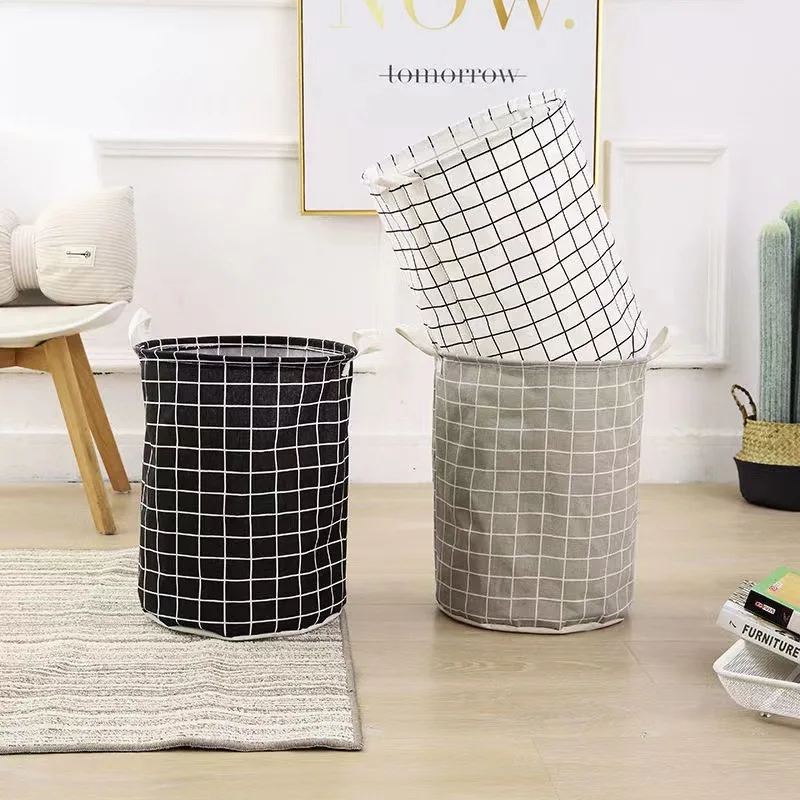 Linum Home Textiles - Büyük Kapasiteli Katlanabilir Çamaşır Sepeti Ev