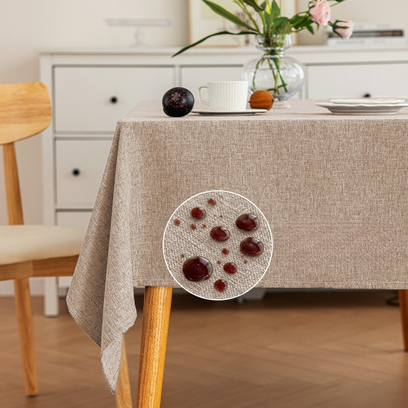 Linum Home Textiles - Dikdörtgen Su Geçirmez Yağa Dayanıklı Masa