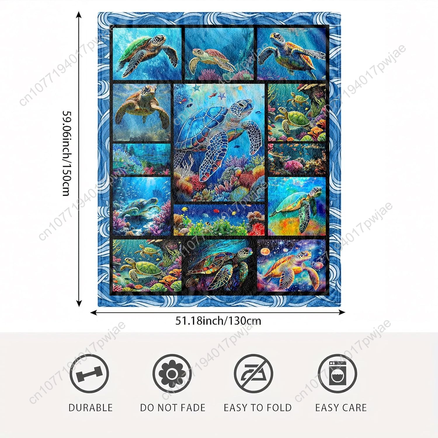 Deniz Kaplumbağası Flanel Batt - Quality Home Textiles incelemesi ve fiyatı