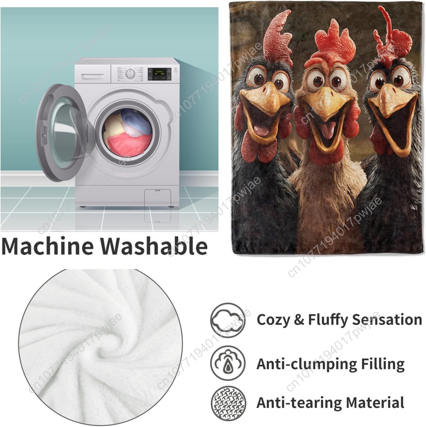 Tavuklar Battaniye Kadınlar iç - Quality Home Textiles incelemesi ve fiyatı