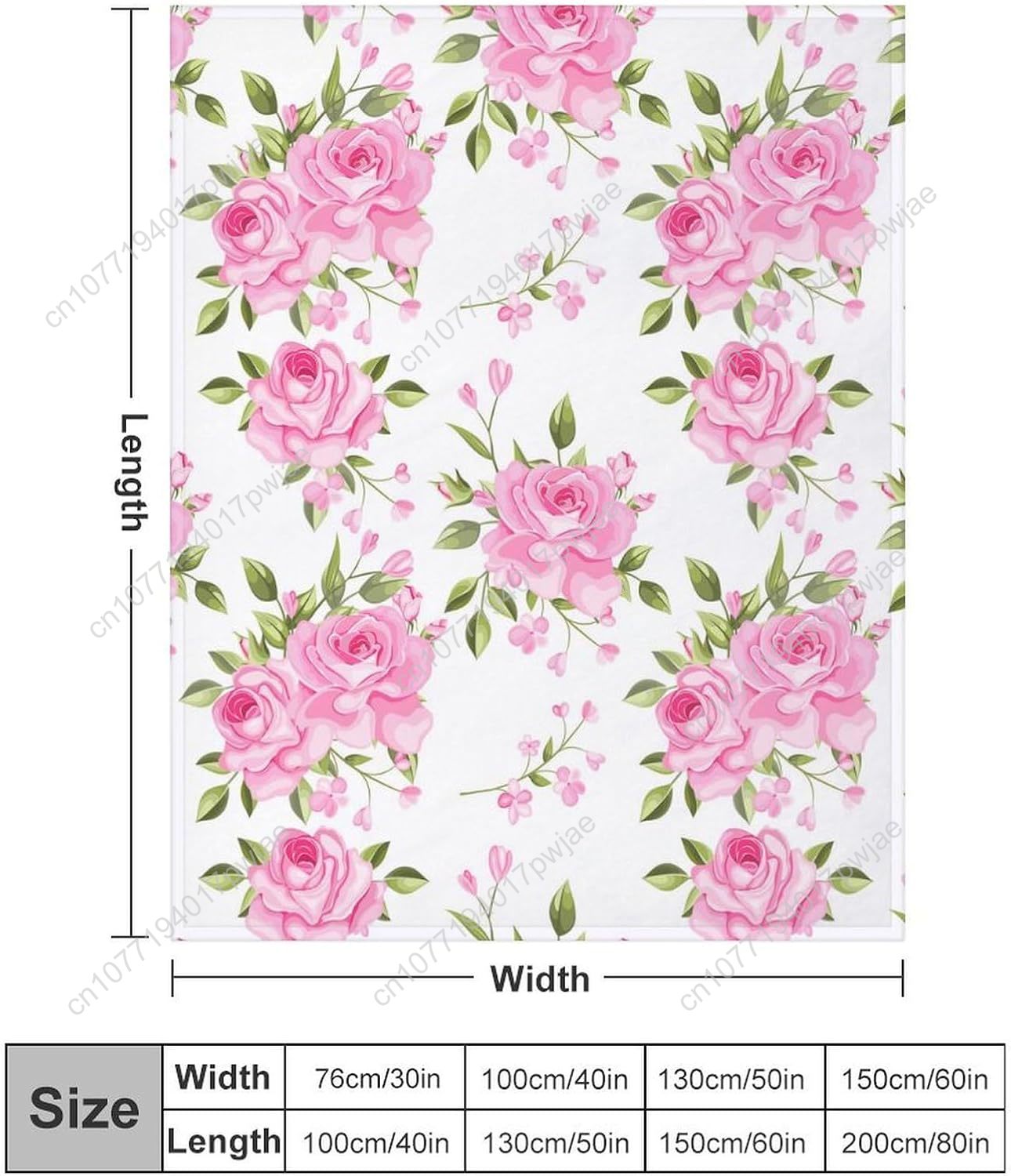 Pembe Çiçekli Battaniye Çiçek  - Quality Home Textiles incelemesi ve fiyatı