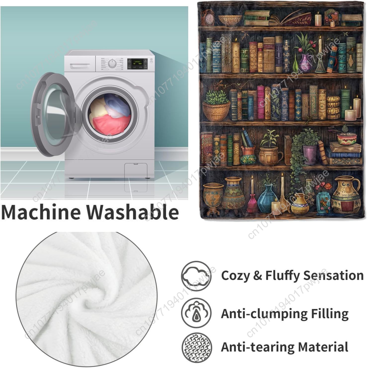 Antika Kitaplar ve Dekorlu Vin - Quality Home Textiles incelemesi ve fiyatı