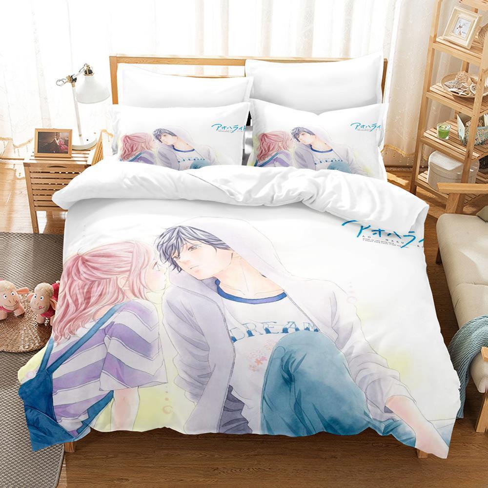 3d Baskı Anime Ao Haru Binmek  - Home Textiles Bedding incelemesi ve fiyatı