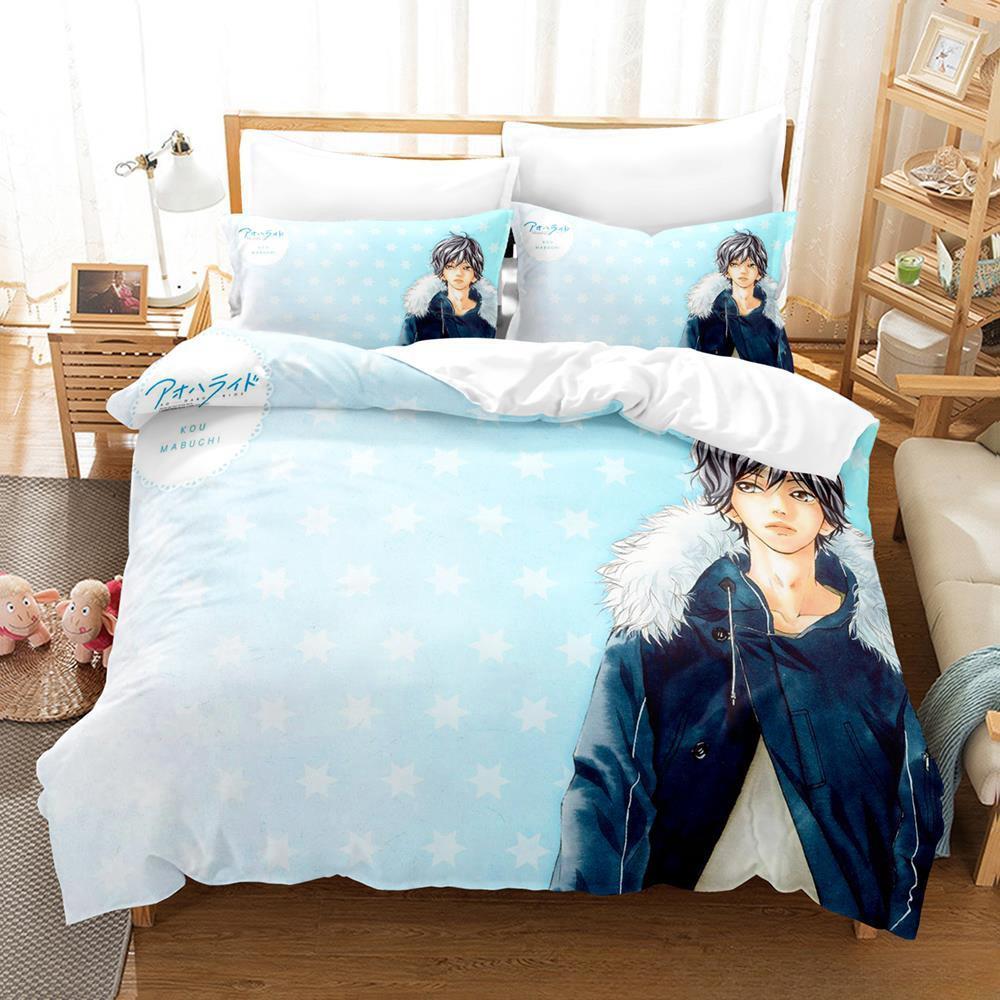 3d Baskı Anime Ao Haru Binmek  - Home Textiles Bedding incelemesi ve fiyatı
