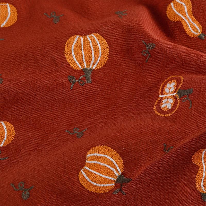 Pamuk keten kabak işlemeli kum - Linum Home Textiles incelemesi ve fiyatı