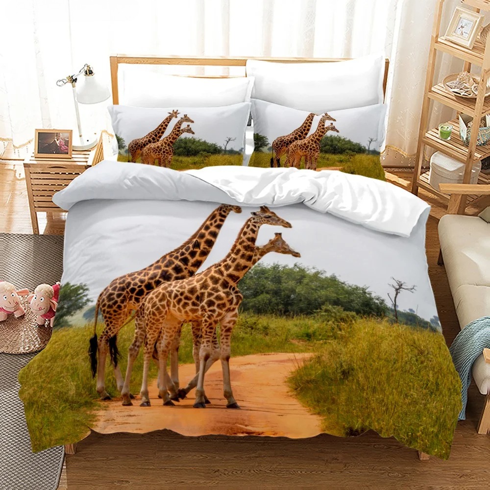 Afrika Hayvanları Zürafa Gün B - Home Textiles Bedding incelemesi ve fiyatı