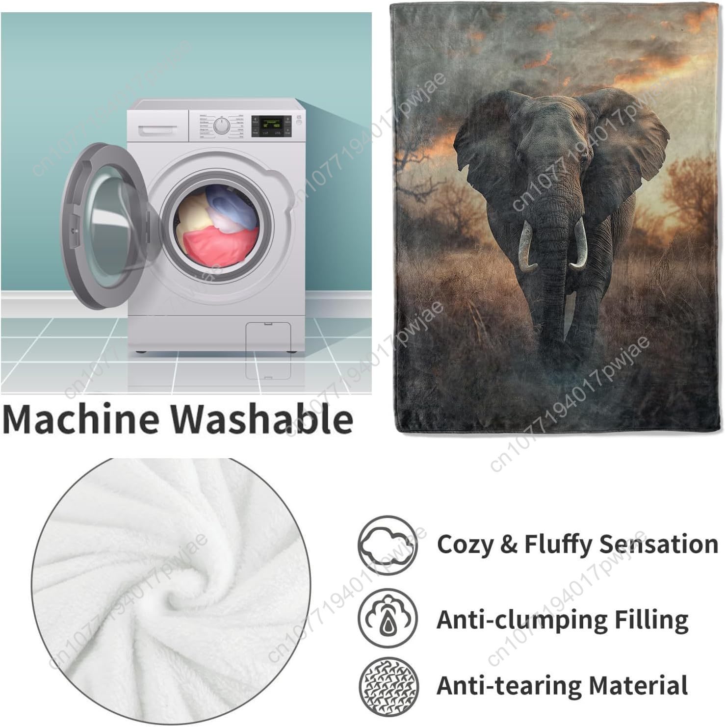 Fil Polar Battaniyesi, Gerçekç - Quality Home Textiles incelemesi ve fiyatı